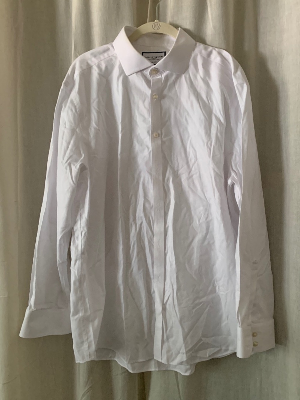 Charles Tyrwhitt White Non-Iron Cotton Extra Slim Fit Shirt 17/34